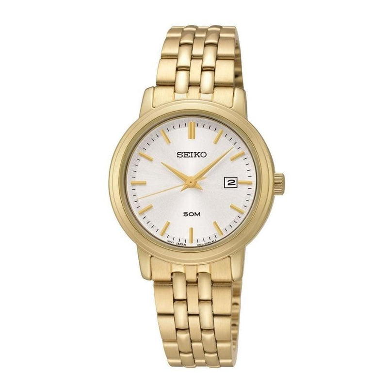 Seiko Conceptual Regular SUR824P1 Quartz Gold Strap Woman Watch 