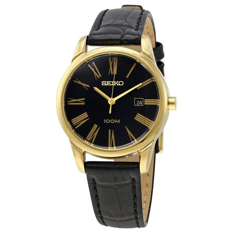 Seiko Neo Classic SXDG32P1 Quartz Black Leather Woman Watch Malaysia