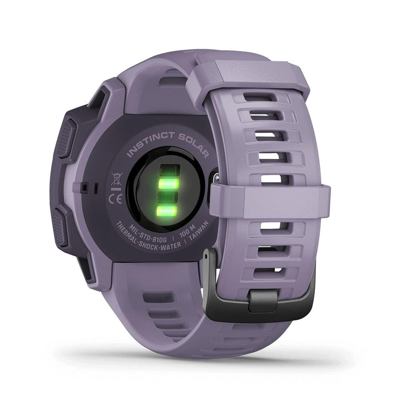 Garmin Instinct Solar High Endurance Rugged Outdoor GPS Smartwatch- Orchid