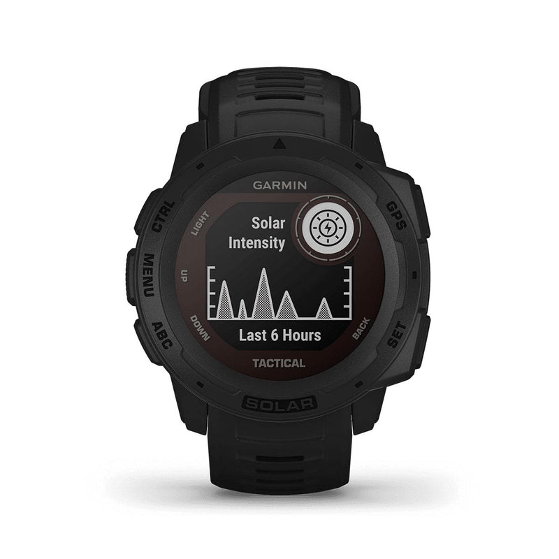 Garmin Instinct Solar - Tactical Edition High Endurance GPS Smartwatch- Black