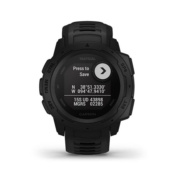 Garmin Instinct Tactical Edition - Rugged Outdoor GPS Smartwatch- Black