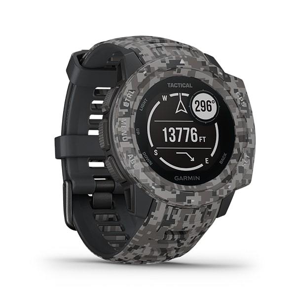 Garmin Instinct Tactical Edition - Rugged Outdoor GPS Smartwatch- Camo graphite