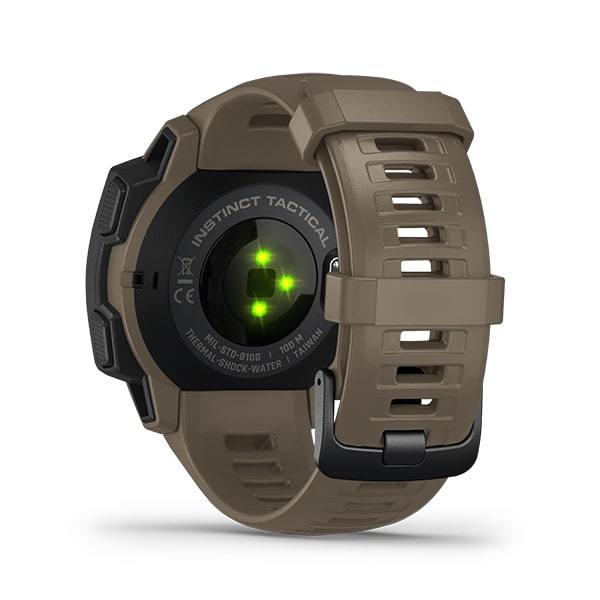 Garmin Instinct Tactical Edition - Rugged Outdoor GPS Smartwatch- Tan