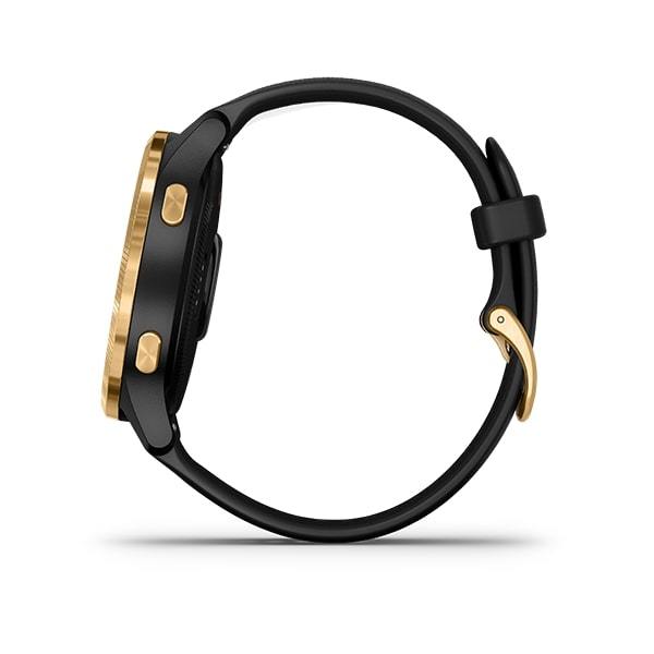 Garmin Venu Fashion Fitness Tracking Music GPS Smartwatch- Black gold