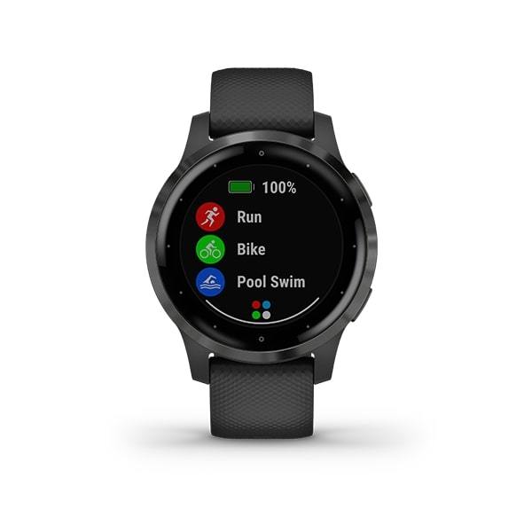 Garmin Vivoactive 4S Sport & Fitness Lifestyle Music GPS Smartwatch- Black