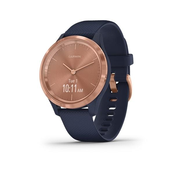 Garmin Vivomove 3S Sapphire Crystal Activity Tracking Smartwatch- Navy rosegold