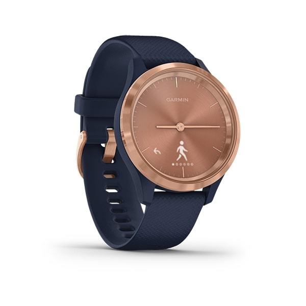 Garmin Vivomove 3S Sapphire Crystal Activity Tracking Smartwatch- Navy rosegold