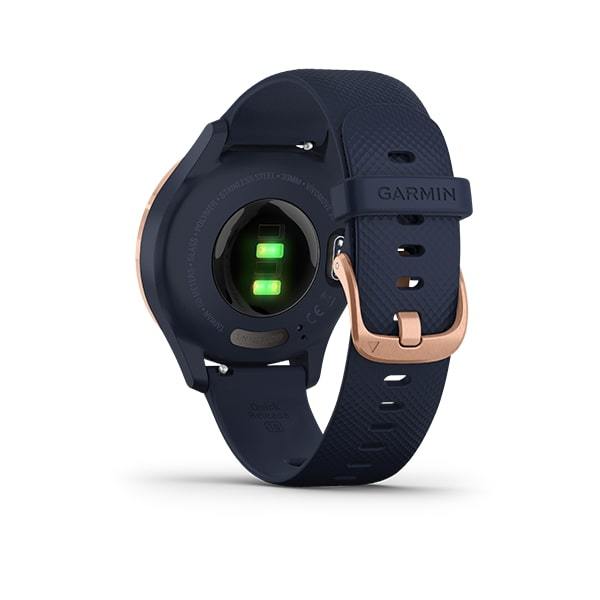 Garmin Vivomove 3S Sapphire Crystal Activity Tracking Smartwatch- Navy rosegold