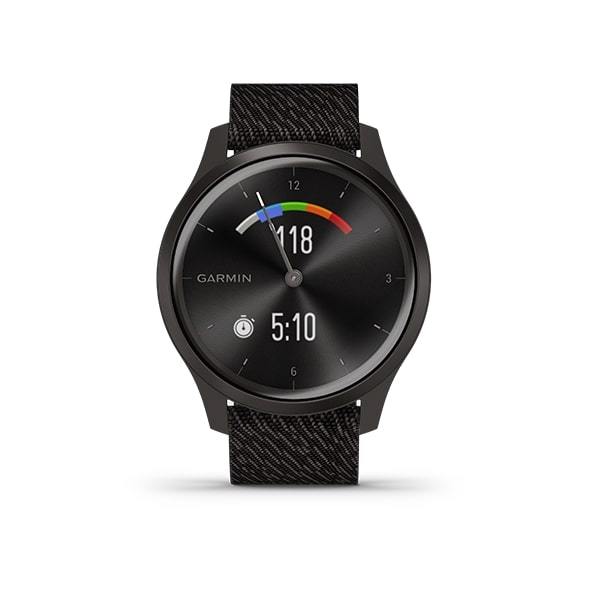 Garmin Vivomove Style Sapphire Crystal Activity Tracking Smartwatch- Black